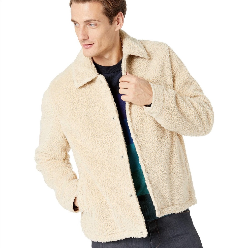 Vince Sherpa Coach Jacket